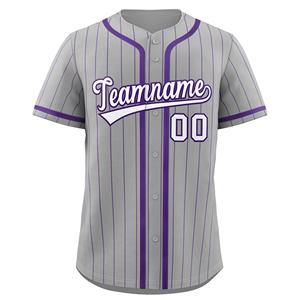 Classic <b>Men's</b> Sublimated Breathable Polyester/Cotton Baseball Jersey Printed Stitched Logo Name Number Comfortable OEM Service - Product Image 2