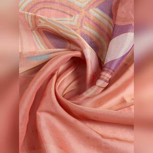 Exquisito Sari de Seda Anmol con Diseño Abstracto de Coral Lavanda GG-470, Solo para Fiestas, Compras al por Mayor, Celebraciones Étnicas, Sin Costuras - Product Image 6