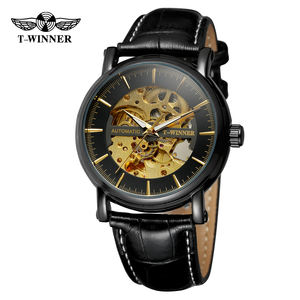 Çin üretici t-kazanan moda tasarım iskelet kol saati özel logo OEM bilek otomatik izle - Product Image 4