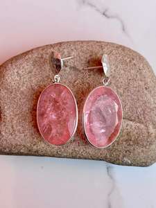 925 Sterling Silver Morganite Gemstone Boucle D'oreille Belle Boucle D'oreille En Argent Élégant Femmes Boucle D'oreille - Product Image 5