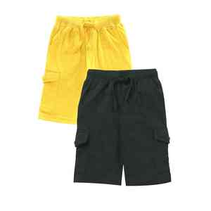 กางเกงขาสั้นคาร์โก้ผ้าฝ้ายทวิลสำหรับผู้ชาย ความยาวระดับเข่า สไตล์ลำลอง เหมาะสำหรับฤดูร้อน สตรีทแวร์ สำหรับผู้ใหญ่ - Product Image 1