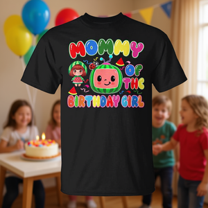 T-shirt promozionale coordinata per la famiglia Melon, per la mamma della bambina che fa i 20 anni - Product Image 3