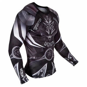 Entraînement HD Print Rash Guard Manches Longues MMA BJJ Chemise Ajustement Personnalisé Compression À Séchage Rapide Jiu Jitsu Kimono Kimono de Jiu Jitsu - Product Image 1