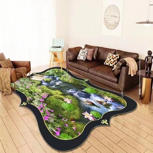 Alfombra de Felpa Extra Gruesa Personalizada de Diseño con Base Antideslizante para Hoteles de Lujo o Dormitorios - Product Image 3