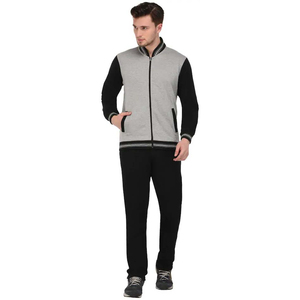 Nuevo Conjunto Deportivo de Invierno 2026, Top Ventas, Cuello en V, Estampado, Poliéster/Algodón, para Hombre, Chaqueta Deportiva con Cierre - Product Image 1