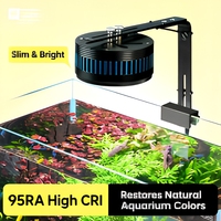 Vollspektrum Aquarium LED-Röhrenleuchte Aluminium Fischbeckenlampe Einstellbare Helligkeit Timer WRGB UVA für Bepflanzte Aquarien Korallenriffe