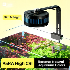 Lámpara <span class=keywords><strong>LED</strong></span> de Espectro Completo para <span class=keywords><strong>Acuario</strong></span>, Tubo de Aluminio con Brillo Ajustable y Temporizador WRGB UVA para Acuarios Plantados y Arrecifes de Coral - Product Image 2