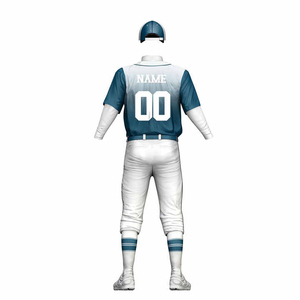 Top Selling Customized Men's <b>Baseball</b> Uniforms Breathable Jersey <b>Sets</b> with Embroidered Team Logo Popular <b>Baseball</b> Wear - Product Image 3