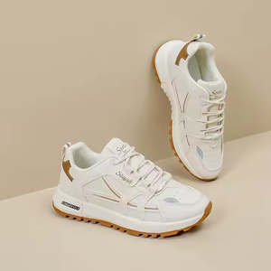 รองเท้ากีฬาสำหรับผู้หญิงหนังวัวระบายอากาศได้ดีมีพื้นรองเท้ายางและพื้นรองเท้าด้านนอก-สไตล์ลำลองที่ทันสมัย - Product Image 3