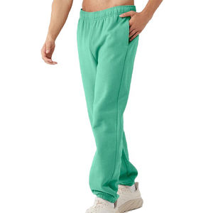 Vêtements de mode Taille élastique bandée et chevilles Hommes Pantalons de survêtement OEM Respirant Bloc de couleur Coton biologique Pantalons de survêtement pour hommes - Product Image 3