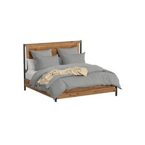 Porter Designs Lit Queen Urbain Lit en Bois Élégant Design Mobilier de Chambre à Coucher en Bois Naturel - Product Image 1