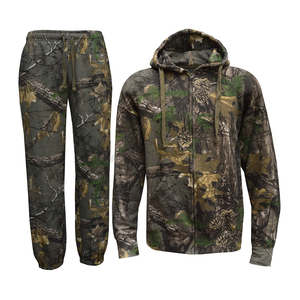 Conjuntos de Chándales de Camuflaje de Primera Calidad con Cremallera Completa, Sudadera con Capucha y Pantalones Deportivos, Chándales de Camuflaje Deportivos para Hombre - Product Image 1