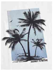 Ensemble 2 pièces personnalisé pour homme, style décontracté, respirant, 100 % coton tricoté, t-shirt et short de style urbain, survêtement court - Product Image 3