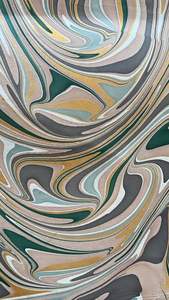 Papeles hechos a mano impresos en mármol hechos a mano personalizados en color azul y beige con tamaño de hoja de 56*76 cm para fabricantes de revistas - Product Image 4