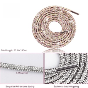 12 màu sắc <span class=keywords><strong>Rhinestone</strong></span> Giày ren Bling <span class=keywords><strong>Rhinestone</strong></span> kim cương hoodie chuỗi long lanh dây cho giày thể thao hoặc giày thường - Product Image 3