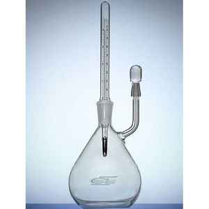 Chemland Piknometr พร้อมความจุ0025มล. และผลิตภัณฑ์ตรวจวัดความหนาแน่นของอุณหภูมิ - Product Image 1