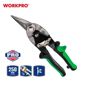 WORKPRO 250MM (10 ") 항공 주석 Snips 세트 오프셋 주석 절단 가위