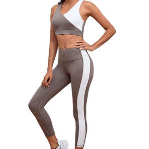 Conjunto de Yoga para Mujer de 2 Piezas, Diseño Personalizado, Cintura Alta Elástica, Transpirable, de Secado Rápido y Ecológico, Más Vendido - Product Image 1