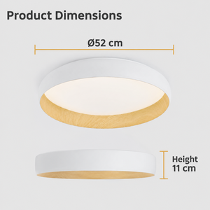 <b>Modern</b> Acrylic Iron Led <b>Ceiling</b> <b>Light</b> Round Flush Mount Remote Control Dimmable 3Cct <b>For</b> Indoor <b>Living</b> <b>Room</b> Bedroom - Product Image 3