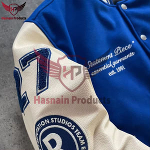 Veste universitaire unisexe de haute qualité de couleur personnalisée sur pied grande taille vêtements d'hiver décontractés pour hommes nouvelle arrivée design à la mode pour hommes - Product Image 6