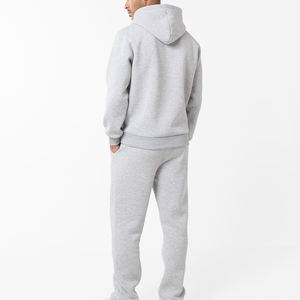 Ensemble de survêtement ample en molleton épais pour homme, pantalon de survêtement à jambe droite et sweat-shirt à capuche, bas ouvert, 2025 - Product Image 5