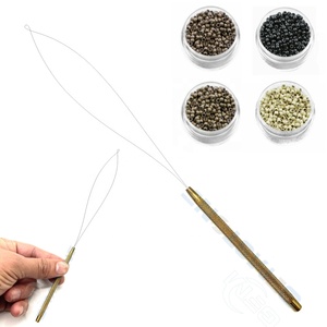 Herramienta de extensión de cabello con microperlas – Aguja profesional para instalación de anillos nano - Product Image 5