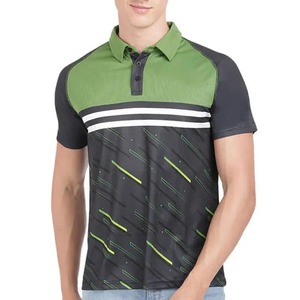 Polo à boutons fins de couleur unie, avec design en sublimation personnalisée, manches courtes en tricot pour hommes, d'été, grande taille, à prix raisonnable - Product Image 1