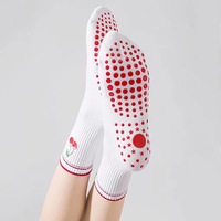 Calcetines de Pilates con Agarre Antideslizante, Calcetines Deportivos para Yoga, Barre y Ejercicio, Calcetines Antideslizantes para Mujer