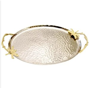 ถาดเสิร์ฟโลหะชุบเงินแบบกำหนดเองสำหรับบ้านโรงแรมงานแต่งงานร้านอาหาร5-10วันบรรจุภัณฑ์กล่องมาตรฐานศิลปะสมัยใหม่ - Product Image 1