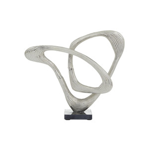 Unique Design Handicraft Sculpture <b>Silver</b> Color Best Selling <b>Top</b> Quality Aluminium Sculpture for Christmas Decorative - Product Image 1