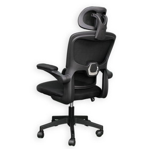 GAKJO-875 Swivel Lift Chair Minimalist Design Tilting Armrest Headrest Ergonomic Adjustable Height for Workshops Foam Fabric - Product Image 4