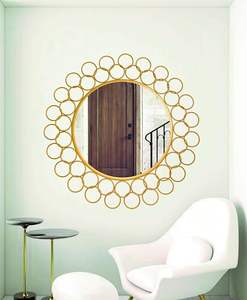 High Quality Luxury Modern Decorative Metal Frame Wall <b>Mirror</b> for Living Room Bedroom Interior Decoration at Wholesale Price - Product Image 1