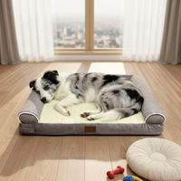 Canapé pour chien sur mesure OEM ODM, design moderne et solide, rembourrage en éponge, canapé pour chien XL avec housse amovible lavable