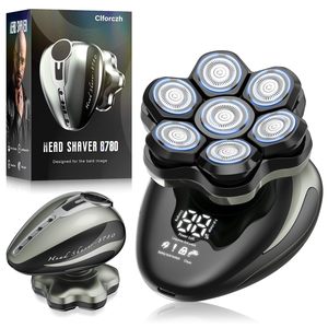 Afeitadora Eléctrica Rotativa Desmontable para Hombre, Impermeable, Recargable por USB, Pantalla LED, Afeitado en Seco o Húmedo - Product Image 4