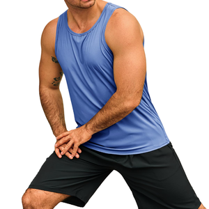 Débardeur en coton et polyester pour homme, look streetwear, produit incroyable, débardeur de sport ajusté pour homme - Product Image 2