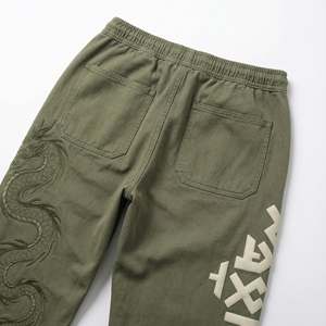 Pantalon de survêtement ample en molleton épais pour homme, personnalisable en 3D pour broderie, écologique, style streetwear vintage Y2K, coupe ample - Product Image 3