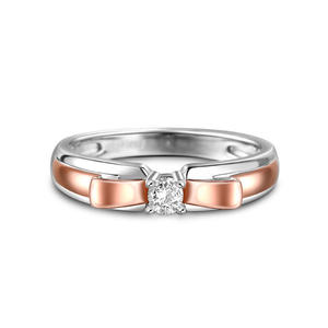 Bague nœud papillon réglable en argent sterling plaqué or 18 carats Jeulia Vintage - Product Image 1