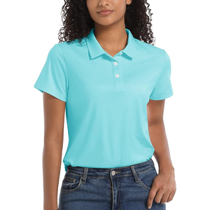 Algodón transpirable de alta calidad para mujer para Polo Logotipo bordado personalizado Manga corta Diseño personalizable directo de fábrica - Product Image 1