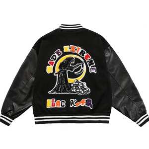 Chaqueta de Lettermen de alta calidad Deportes Casual Bordado Logos Parches Letterman Varsity Jacket - Product Image 2