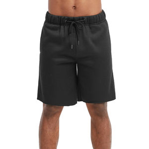 Short de sport 100% coton de haute qualité pour hommes, logo personnalisé, style fitness avec motif solide, décoration, poches, tissu en maille - Product Image 1