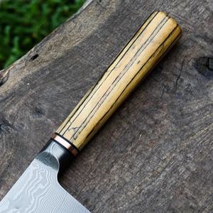 Cuchillo de Cocina Personalizado Hecho a Mano de Acero Inoxidable de 10 Pulgadas con Funda de Cuero Única, Hermoso Mango Personalizable - Product Image 6