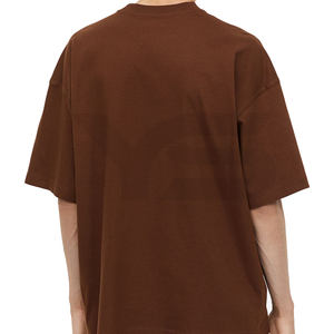 เสื้อยืดฮิปฮอปโอเวอร์ไซส์ของผู้ชายเสื้อผ้าคอตตอน100% แขนสั้นฉลากส่วนตัว - Product Image 3