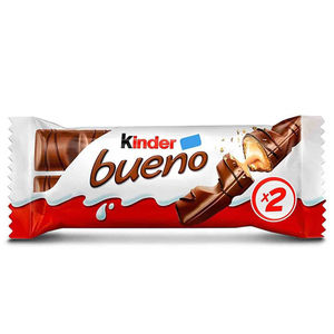 Auténticas barras de chocolate Kinder Bueno hechas con avellanas sostenibles en cajas de 24 unidades para compradores mayoristas ecológicos. - Product Image 4