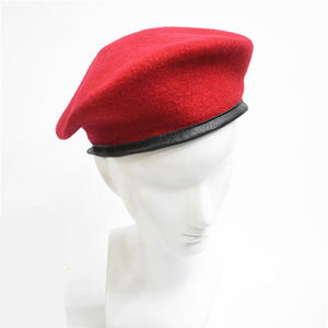 New Style Ceremonial Cap Wool <b>Beret</b> Men Uniform Training <b>Beret</b> 100% Wool Ceremonial <b>Beret</b> Hat - Product Image 4