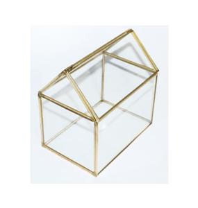 Portavelas geométrico elegante más vendido directo de fábrica al por mayor precio barato decorativo hecho a mano Terrario de cristal linterna - Product Image 2