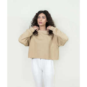 Sudadera recortada de Invierno para mujer con capucha Sudaderas y sudaderas cómodas - Product Image 1