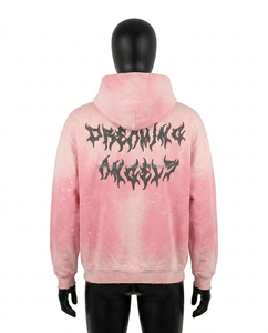 Custom Vintage Washed Customized Color Solid Winter Hoodie 360gsm Cotton Distressed <b>Pullover</b> <b>Mens</b> Streetwear Graphic - Product Image 5