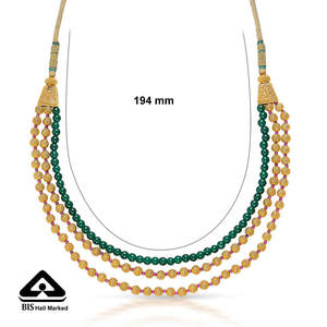 Collar Panna Gauri Chapado en Oro de 14k con Circonitas para Mujer, Joyería Moderna para Boda y Compromiso, Regalo - Product Image 6