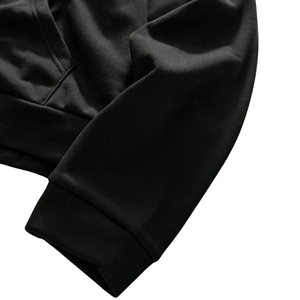 Mens <b>Black</b> Fleece Lined Zip-Up <b>Hoodie</b> with Faux Fur Hood 3D Design Warm Winter Casual Sweatshirt Jacket with Front Pocket - Product Image 4