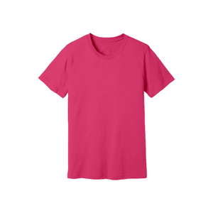 Camisetas de algodón con estampado personalizado de Color Rosa altamente Faishonable, camiseta de manga corta con ajuste relajado estilo callejero a 180gsm 200gsm - Product Image 1